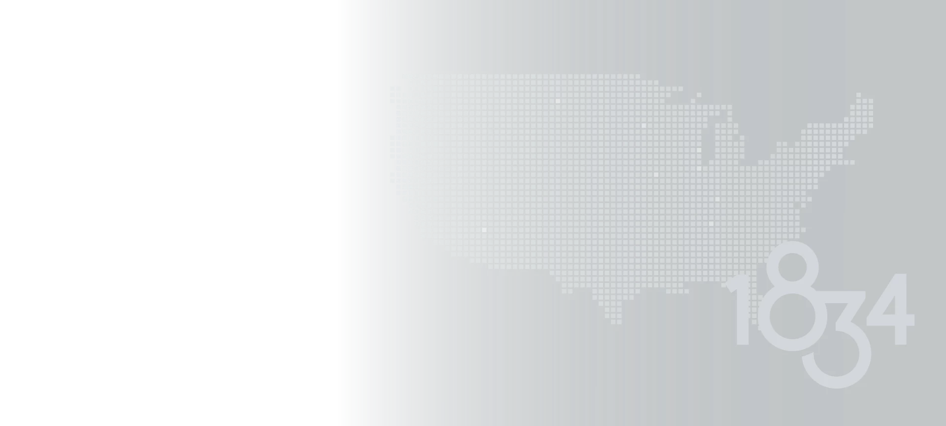 The map of locations for 1834